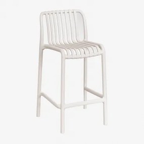 Zestaw 2 Składanych Wysokich Stołków Wendell Z Polipropylenu Kremowa Tapioca & ↑65 Cm - Sklum
