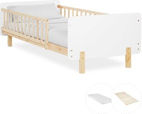 Łóżko pojedyncze 90x200x12 cm białe