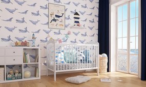 Łóżeczko Alek białe 120/60