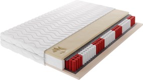 Masseno Materac VELASSO MULTI 90x200 cm sprężynowy multipocket dwustronny średnio twardy H3