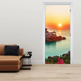 Fototapeta na drzwi - Piękna plaża (95x205cm)