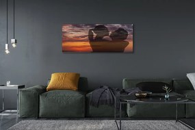 Duży obraz na płótnie Ludzie nad Brzegiem Morza