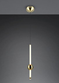 Lampa wisząca LED ze ściemniaczem w kolorze mosiądzu Melita – Trio