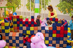 Zestaw klocków magnetycznych do szkół JollyHeap Medium - 50 elementów