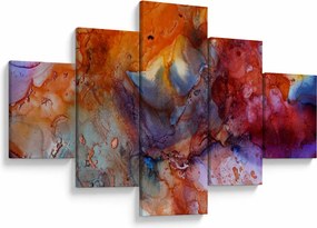 Obraz - Abstrakcyjna sztuka tuszu (125x70 cm)