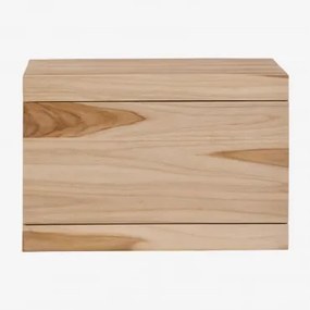 Zestaw Wiszących Mebli Łazienkowych 60x45 Cm Z Drewna Tekowego Belivetta Drewno Tekowe - Sklum