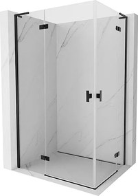 Mexen Mist-H L Duo kabina prysznicowa uchylna lewa 105 x 85 cm, transparent, czarna - 8A5L-105L-085P-70-00