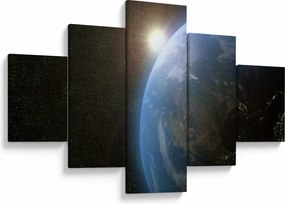 Obraz Ziemi z kosmosu (125x70 cm)