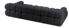 Antracytowa sofa modułowa z materiału bouclé 282 cm Bellis – Micadoni Home