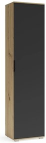 Szafa CLIF SL-50 dąb artisan/antracyt do przedpokoju HALMAR