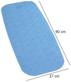Antypoślizgowa mata do wanny NATURAL RUBBER, 90 x 37 cm