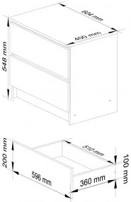 Minimalistyczna Komoda Do Biura Olcha Zako 2X