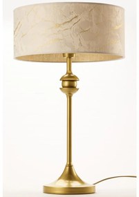 Jupiter 2112 - Lampa stołowa KASZMIR 1xE27/15W/230V biała/złota/dekor marmuru