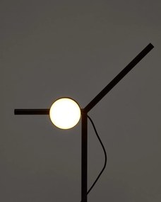 Czarna metalowa lampa stołowa LED ze ściemniaczem (wysokość 61,5 cm) Orey – Kave Home