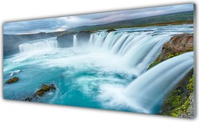 Szkło do Kuchni na Ścianę Górskie Kaskady Wodne