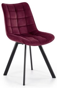 Krzesło do jadalni COMORO 1 szt. ciemnoczerwone