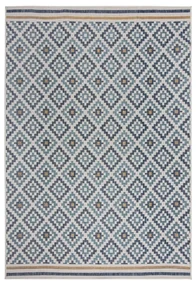 Żółto-niebieski dywan odpowiedni na zewnątrz 160x230 cm Zia Trellis – Flair Rugs