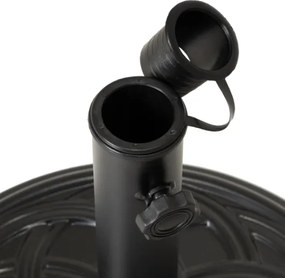 Stojak na parasole, okrągły, Ø 40 cm, czarny