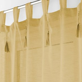 Żółta firanka 140x240 cm Dalila – douceur d'intérieur