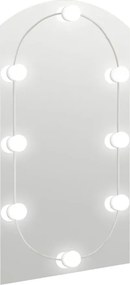 Półkoliste lustro z oświetleniem LED 90x45 cm C8-B92