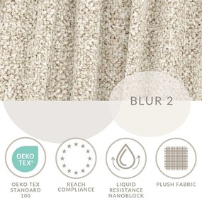 Beżowe tapicerowane łóżko dwuosobowe ze schowkiem ze stelażem 160x200 cm Maumere – Maison de Rêve