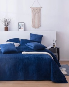 Narzuta na łóżko Silky Chic 220x240cm royal blue
