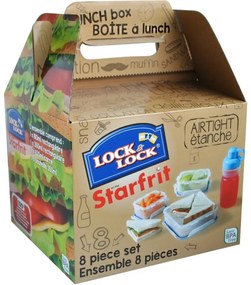 LocknLock 4-częściowy zestaw pudełek z butelką