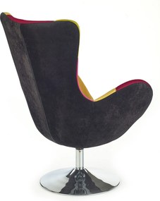 Elegancki fotel wypoczynkowy do salonu Butterfly Patchwork