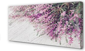 Duży obraz na płótnie Kwiaty na Deskach
