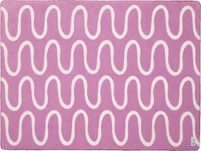 Różowy koc 150x200 cm Swirl – noo.ma