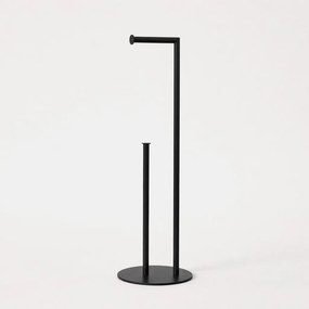 Towelia 2 Round - minimalistyczny stojak na papier w wersji czarnej