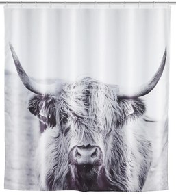 Zasłona prysznicowa YAK, 180 x 200 cm, poliestrowa, WENKO