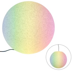 Inteligentna lampa zewnętrzna szara 56 cm IP44 z Wifi A60 - Nura