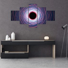 Obraz abstrakcji koła (125x70 cm)