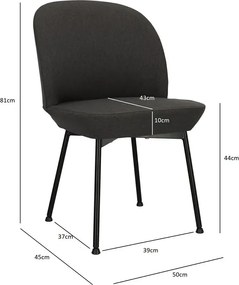 Żółte chromowane krzesło minimalistyczne R2-R10