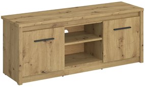 Szafka RTV z półkami do salonu dąb artisan - Toreso 7X