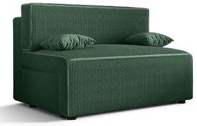 Ciemnozielona tapicerowana sofa rozkładana S8-R27