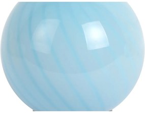 Jasnoniebieska lampa stołowa ze szklanym kloszem (wysokość 17 cm) Summer Globe – Leitmotiv