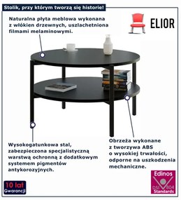 Czarny stolik kawowy S2-S95