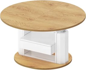 Regulowany ławostół z szufladą Primo Max dąb