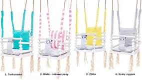 Różowa huśtawka dla dziewczynki 3w1 M8-T46