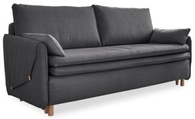 Ciemnoszara rozkładana sofa 207 cm Simon – Miuform