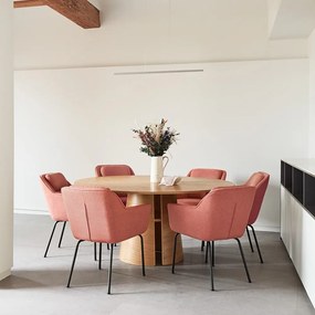 Okrągły stół w dekorze jesionu ø 157 cm Cep – Teulat