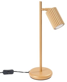Lampa biurkowa KARBON złota ryflowana SOLLUX LIGHTING