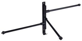 Wieszak na ręczniki aluminiowy czarny obrotowy 30 cm