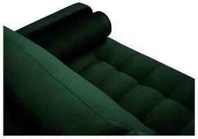 Zielona aksamitna sofa Milo Casa Santo, 219 cm