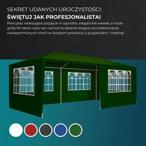 Namiot imprezowy NEAPOL, 3x6m, zielona Jurhan