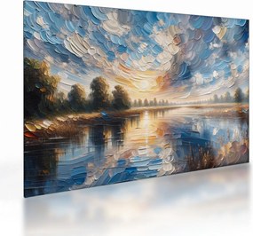 Obraz na szkle - Słońca nad wodą (70x50 cm)