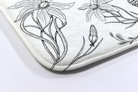 Dywanik do łazienki Dywanik do łazienki Kwiaty wzór