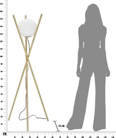 Lampa podłogowa na trójnogu GLAMY